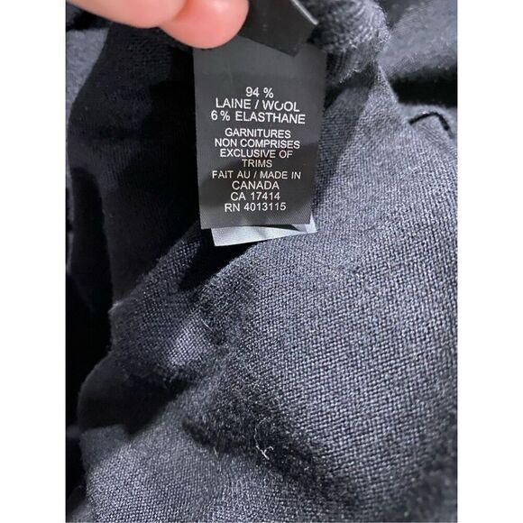 Size small/6 Marie Saint Pierre wool, blend, black and white dress or tunic. - Picture 10 of 11